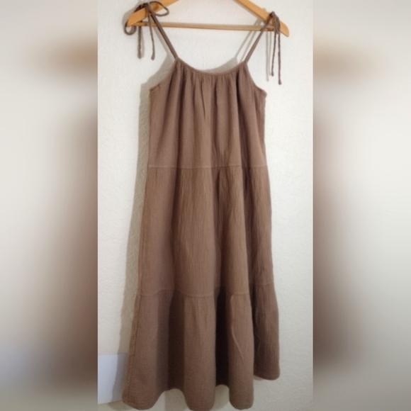 BECASA Tan Maxi Dress - Picture 3 of 7
